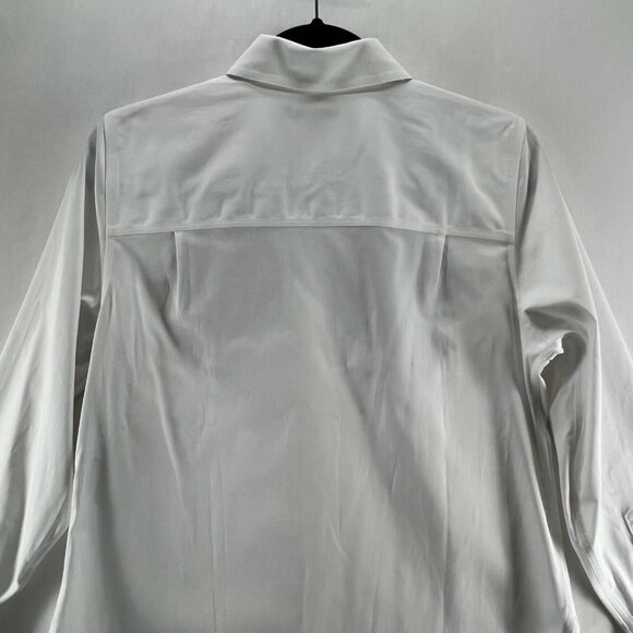 Chicos No Iron Wildflower Embroidered Shirt Womens 0 Long Sleeve Button Up White - Picture 9 of 15